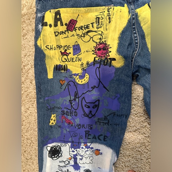 Painted Old Navy jeans - Picture 5 of 10